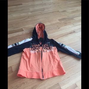 Youth size Harley Davidson zip up hoodie